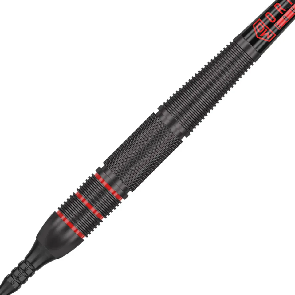 Dart World Charger Black Coated Soft Tip Darts - 18gm