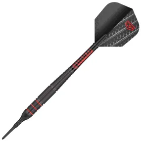 Dart World Charger Black Coated Soft Tip Darts - 18gm