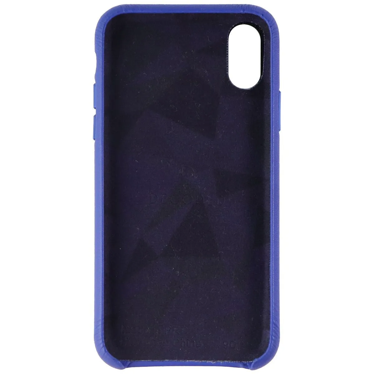 Decoded Leather Shell Case for Apple iPhone Xs and iPhone X - Blue DCDD Edition