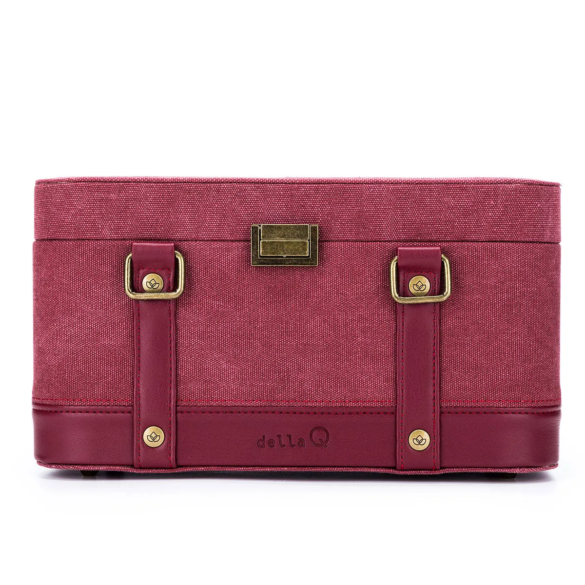 della Q Maker's Train Case - Maroon