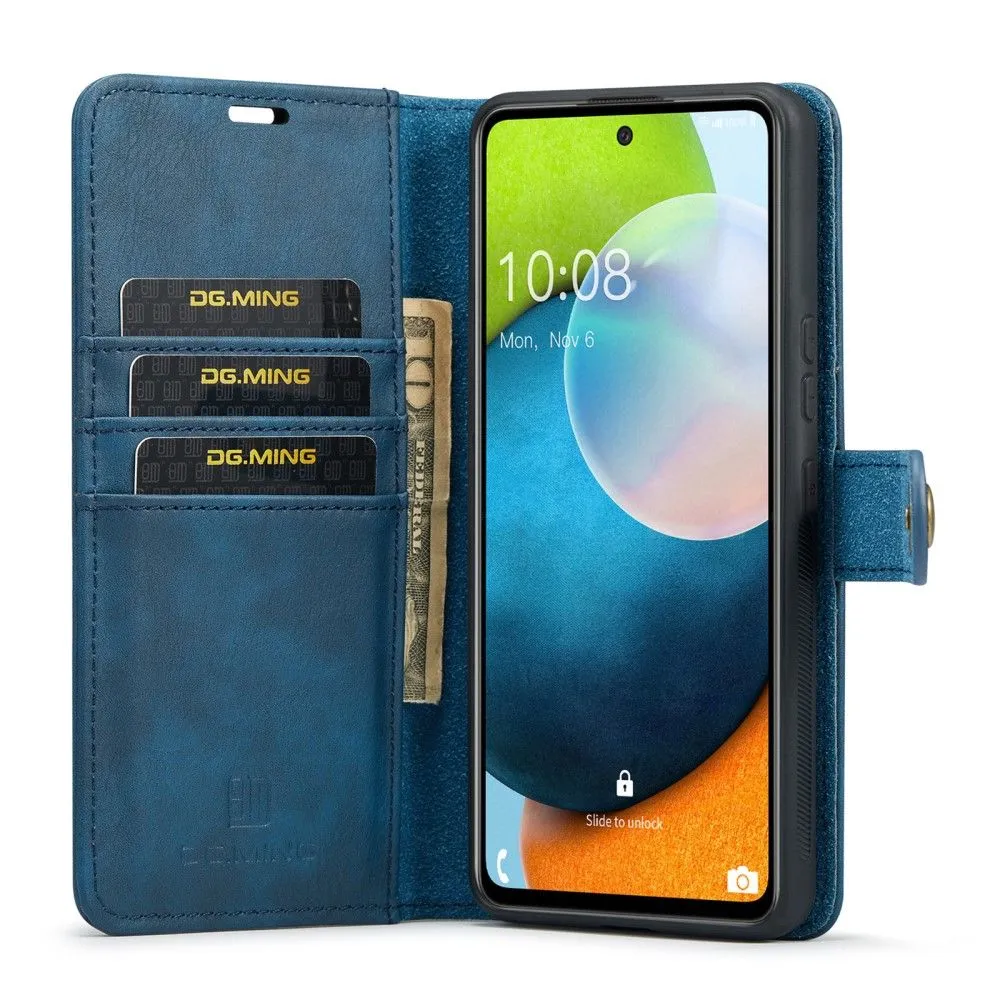 DG.MING Samsung Galaxy A53 5G 2-in-1 Wallet Case - Blue