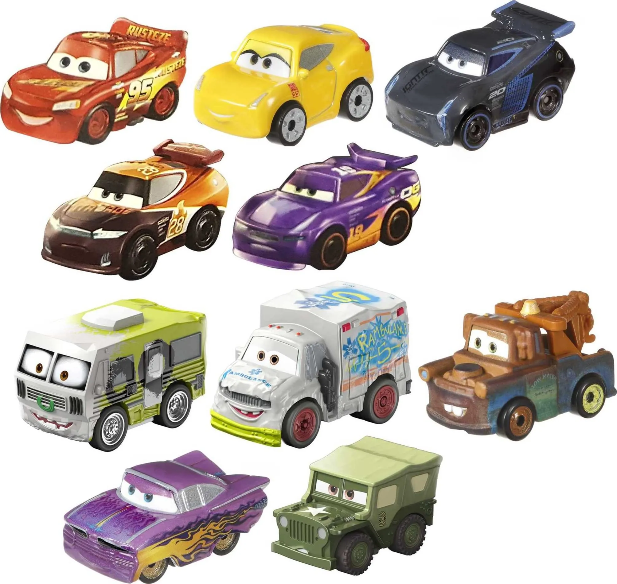 Disney Cars Toys Kids Disney/Pixar Cars Micro Racers Vehicle Assortment,Multicolor