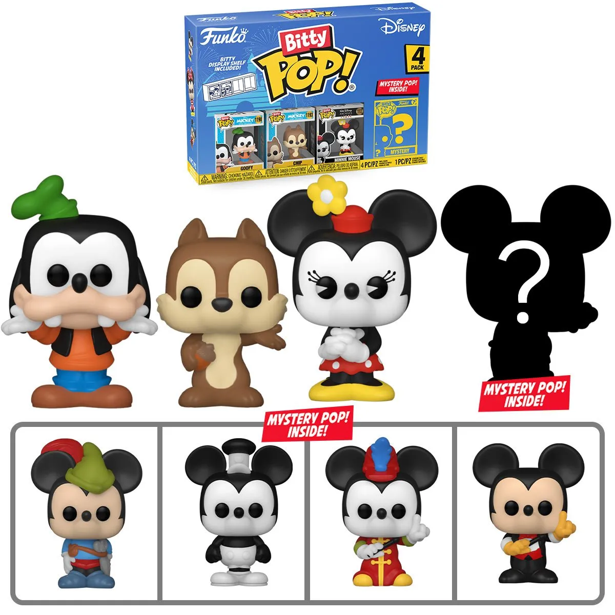 Disney Classics Bitty Pop! Mini-Figure 4-Pack