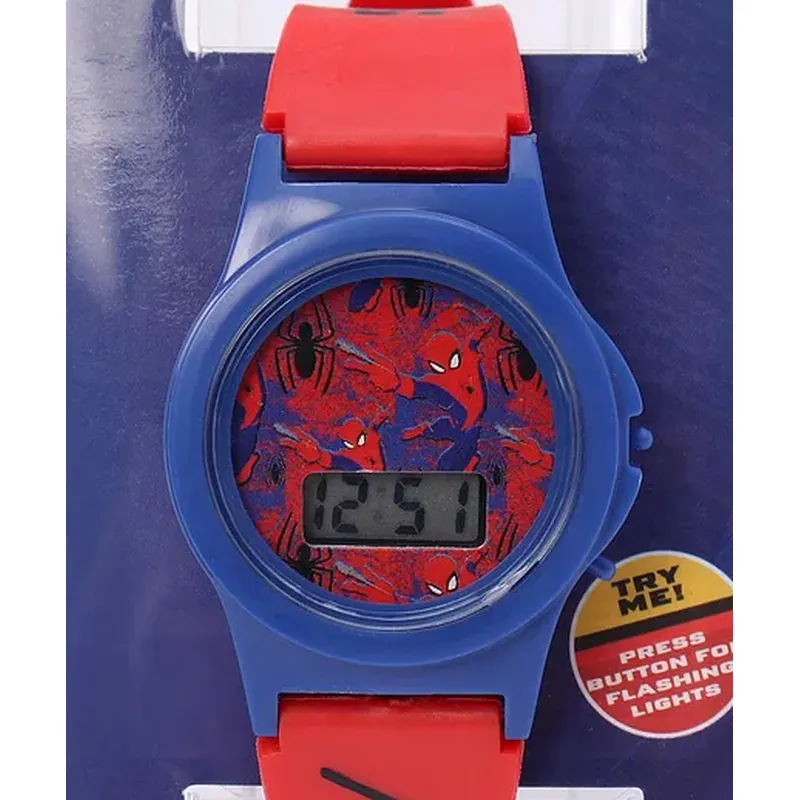 Disney Spiderman Free Size Digital Watch-2 Multicolor