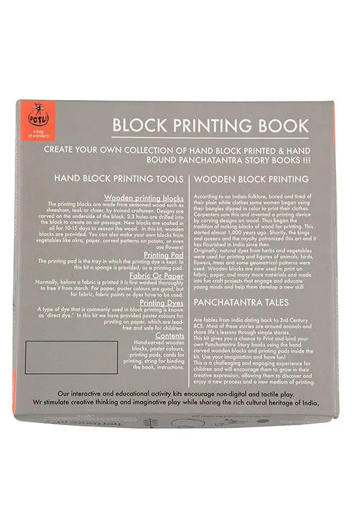 DIY Panchatantra Block Print Kit - Jackal and The Drum