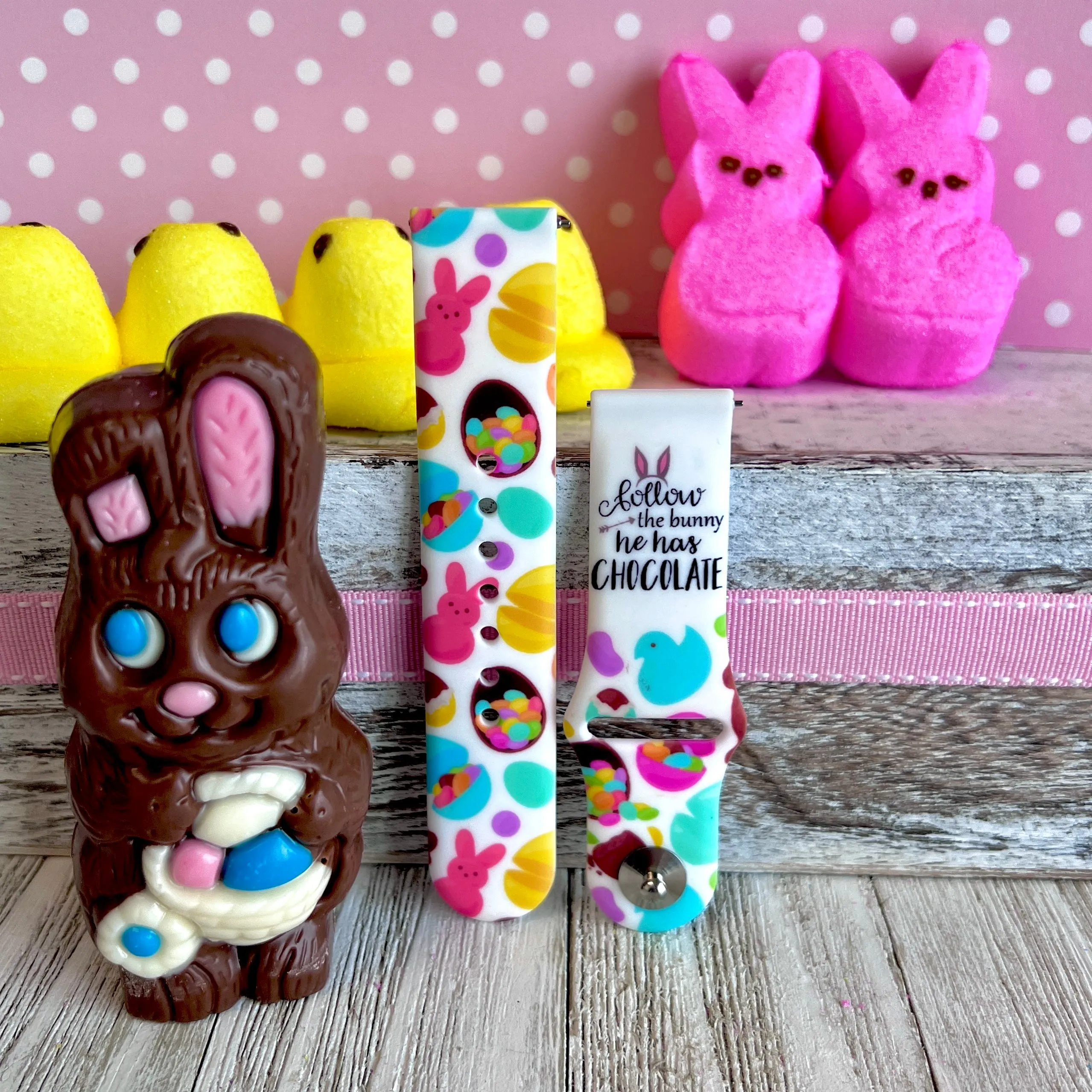 Easter Candy Print Silicone Band For Fitbit Versa 1/2