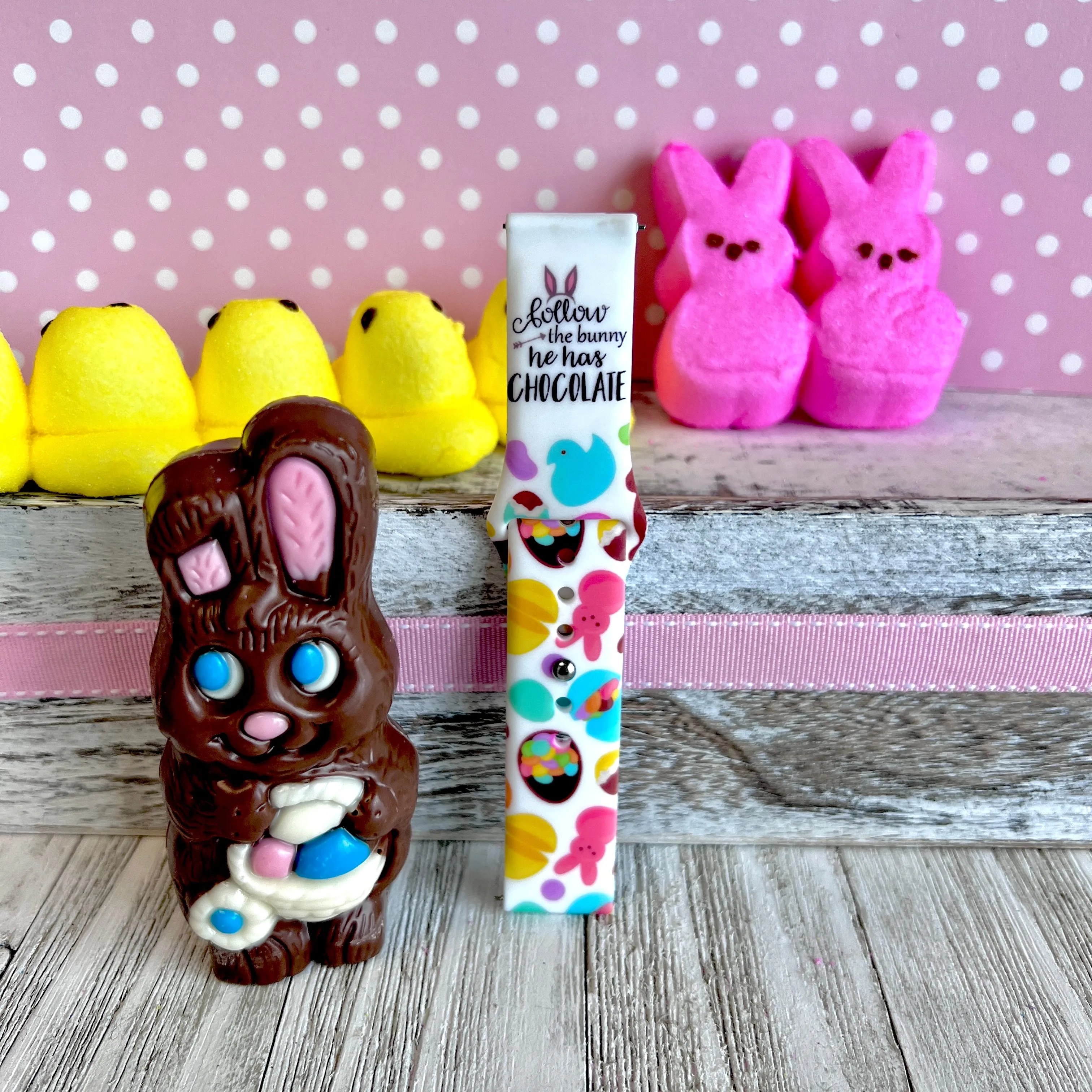 Easter Candy Print Silicone Band For Fitbit Versa 1/2