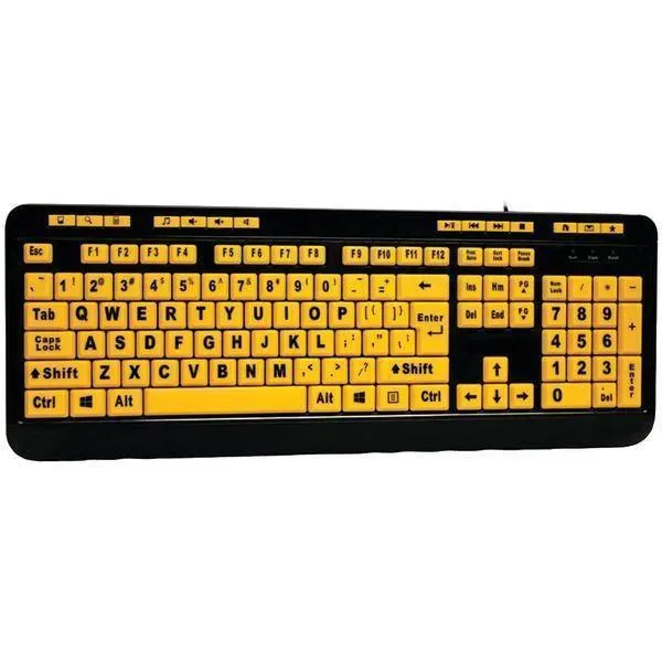 EasyTouch 132 Luminous Large-Print Desktop Keyboard