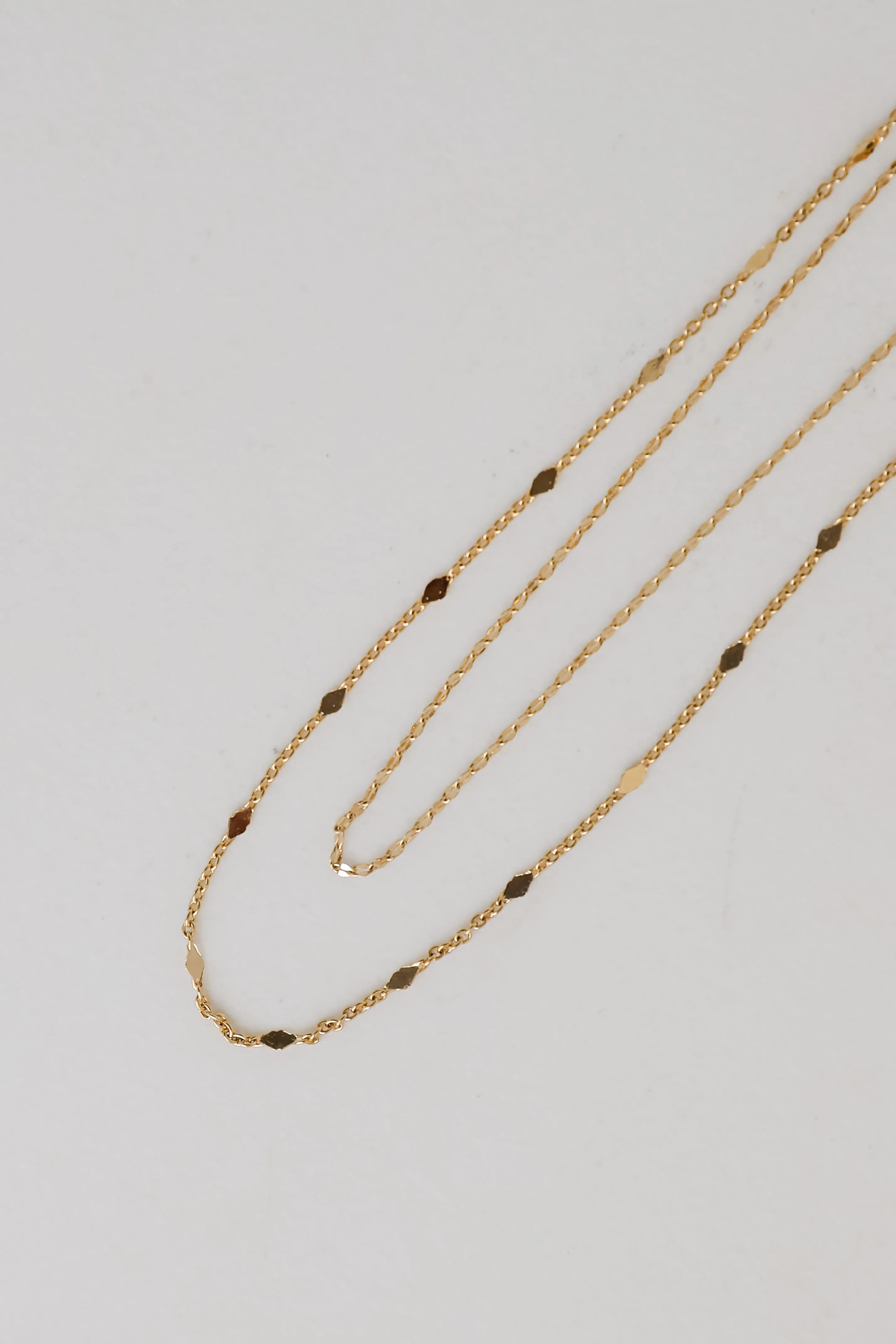 Eleanor Gold Layered Chain Necklace