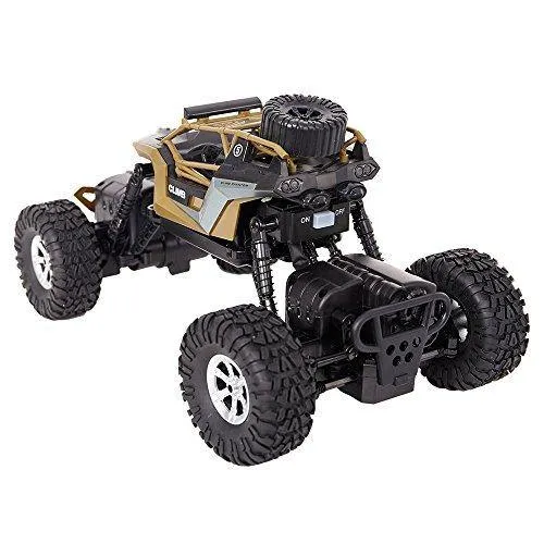 Electric RC Car 1:18 Remote Control Vehicle 2.4Ghz Off-Road Rock Crawler All Terrain Double-turn Waterproof Truck for Kids