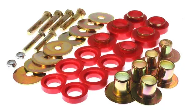 Energy Suspension Body Mount Bushing Set Chevy Camaro / Chevy II/ Nova (67-80) Red or Black