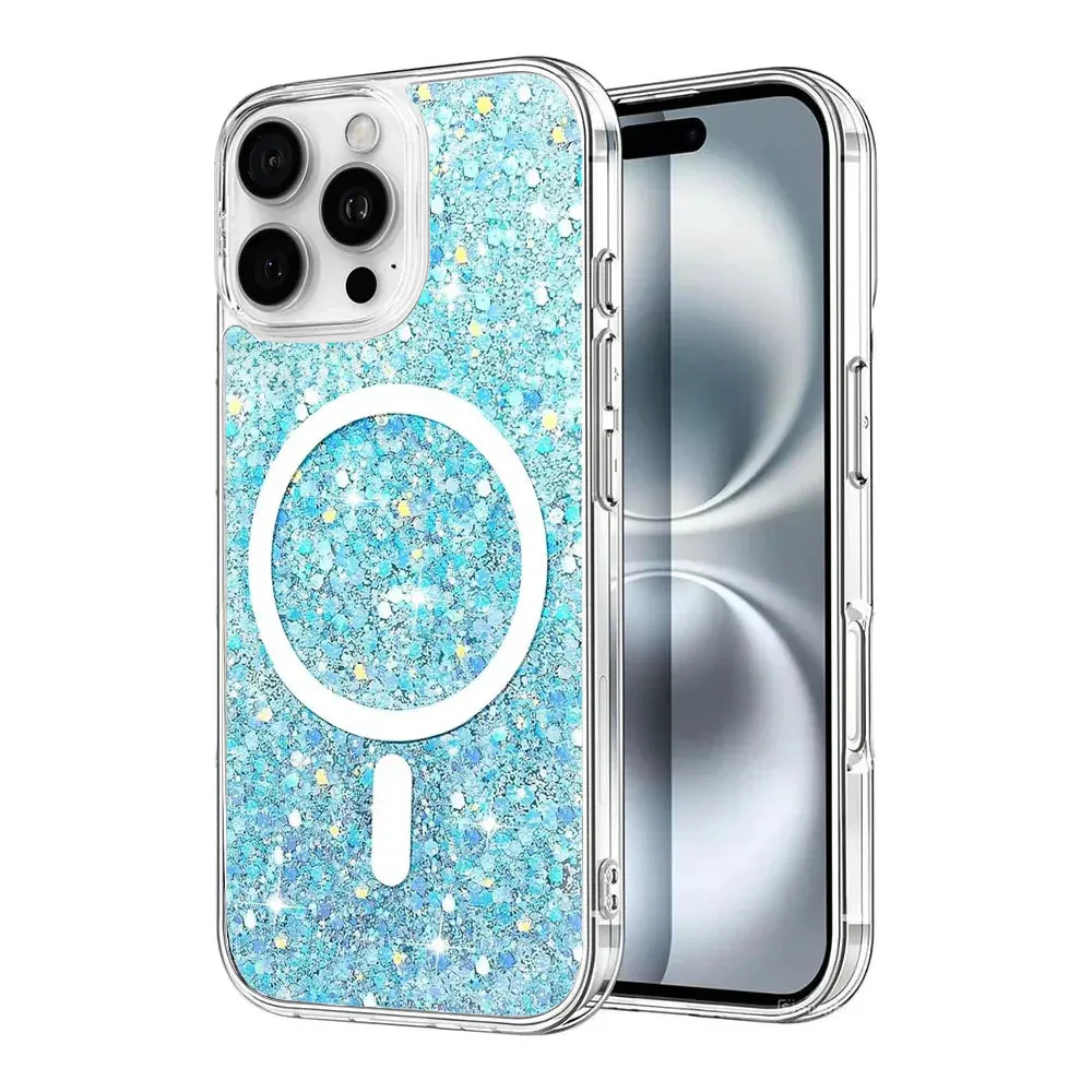 Entronix Apple iPhone 16 Pro [Magnetic-Compatible] Case - Glitter Sparkle,