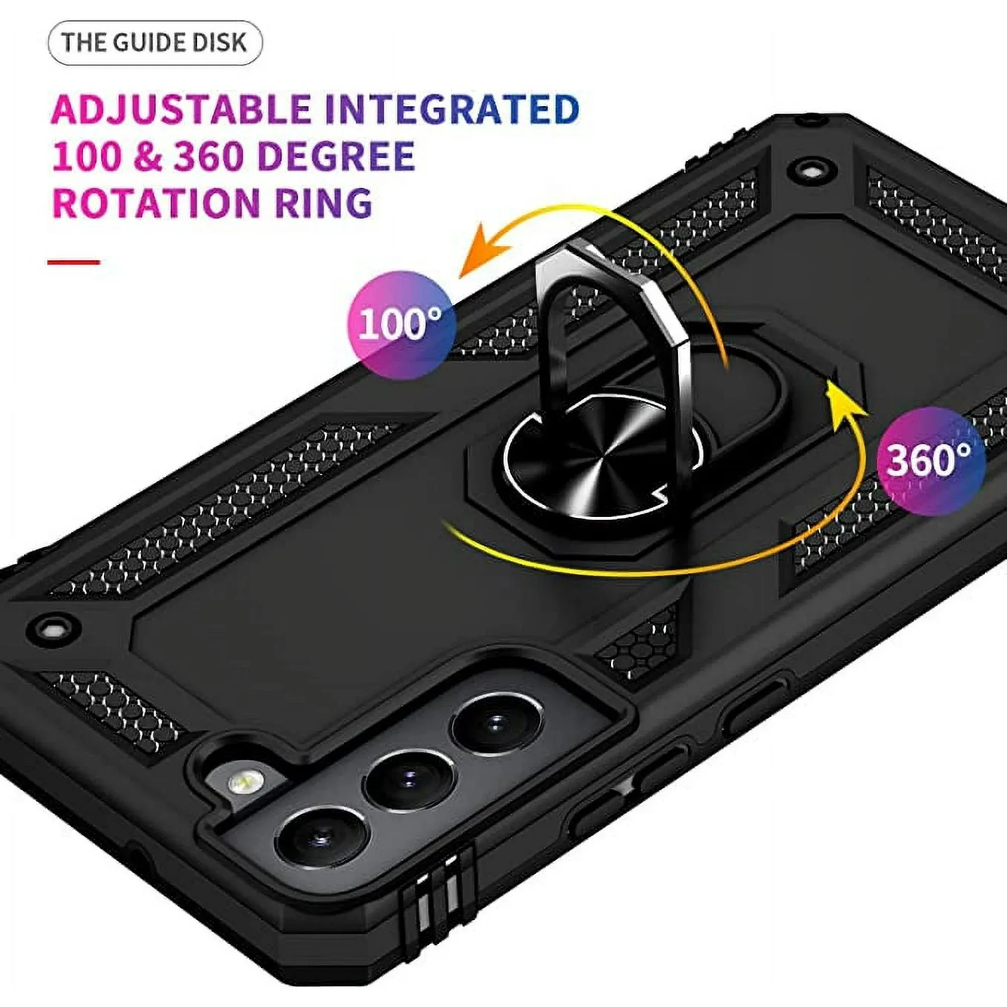 Entronix Samsung Galaxy S21 Plus Case - Guard Ring Holder, Dual Layer Protection