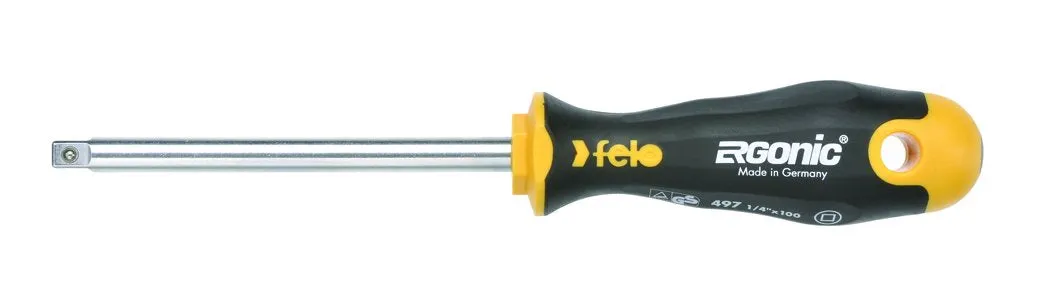 Ergonic Screwdriver w/ Adaptor for Sockets 1/4"