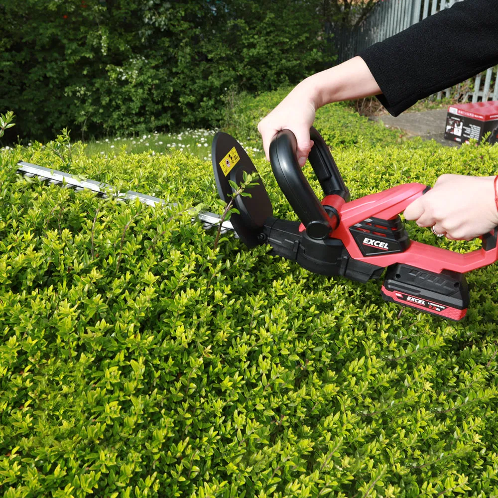 Excel 18V Hedge Trimmer Cutter with 1 x 4.0Ah Battery & Fast Charger EXL5194