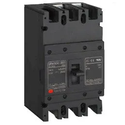 FGM6DC-3PLC-400, 400A, 3 Pole DC Moulded Case Circuit Breaker (MCCB) Fixed Type 25kA 400 Amp, 1500VDC, 3 POLE CONNECTING TYPE