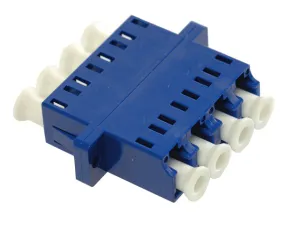 Fiber Optic Adapter, Single Mode, LC/UPC Quad Adapter