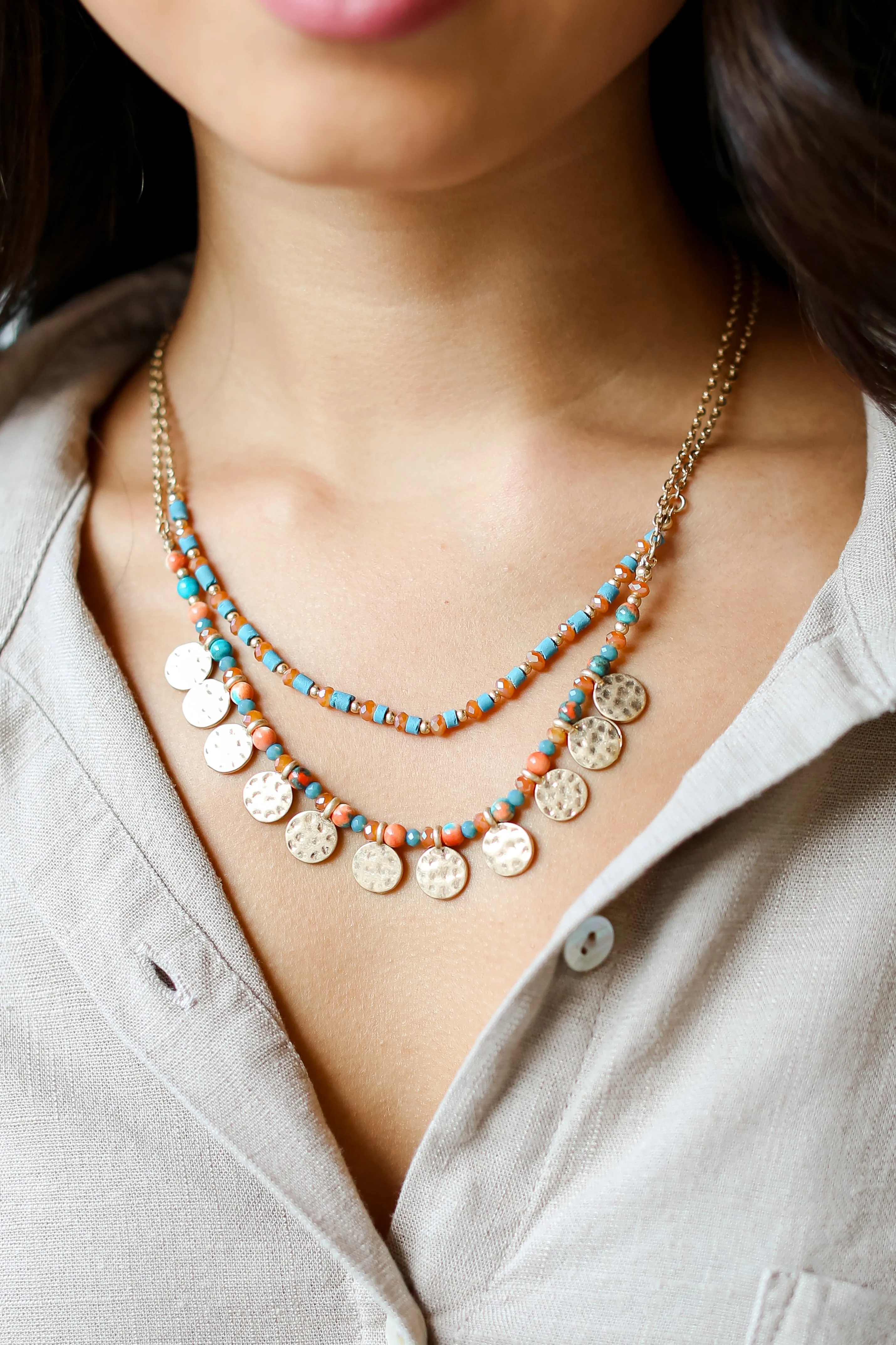 FINAL SALE - Molly Beaded Layered Necklace