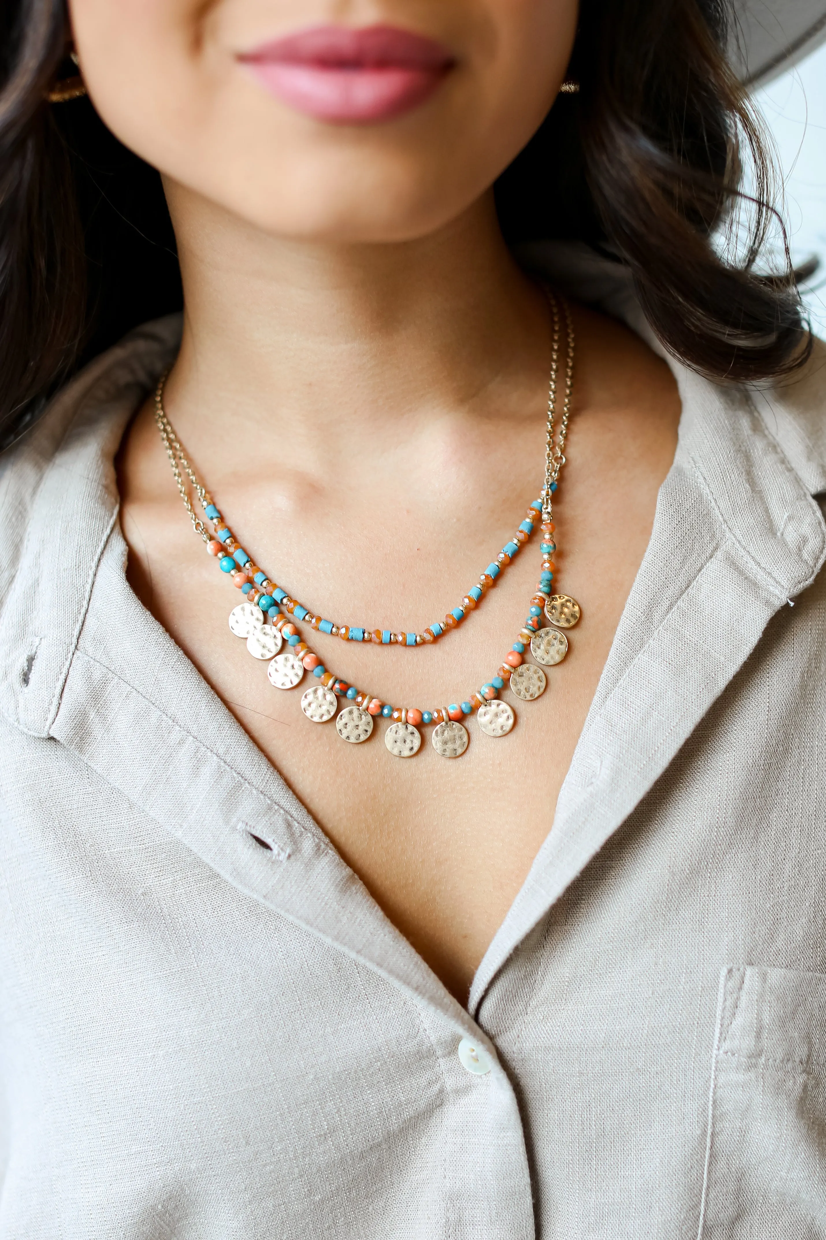 FINAL SALE - Molly Beaded Layered Necklace