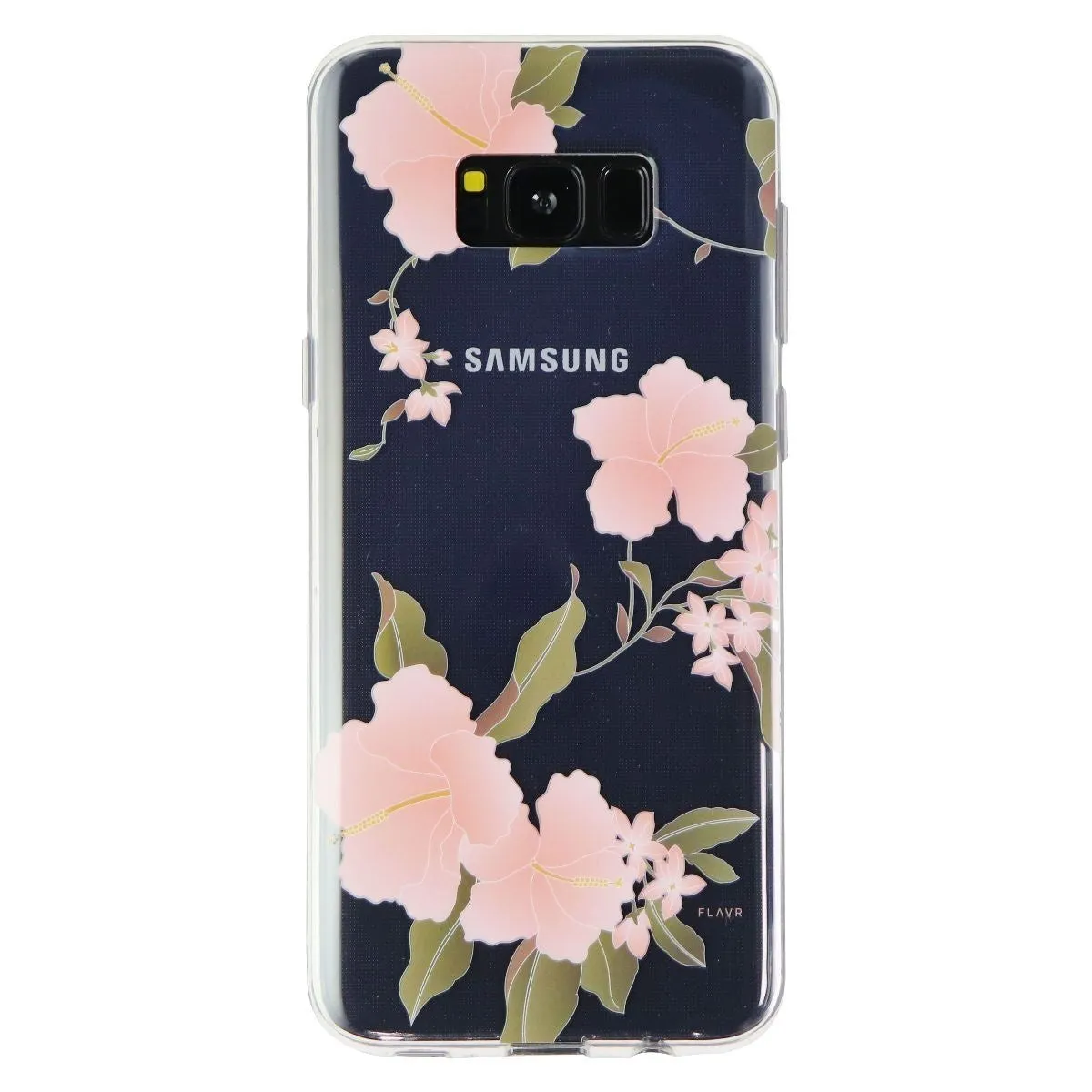 Flavr Translucent Protective Case for Samsung Galaxy (S8 ) - Clear/Hibiscus