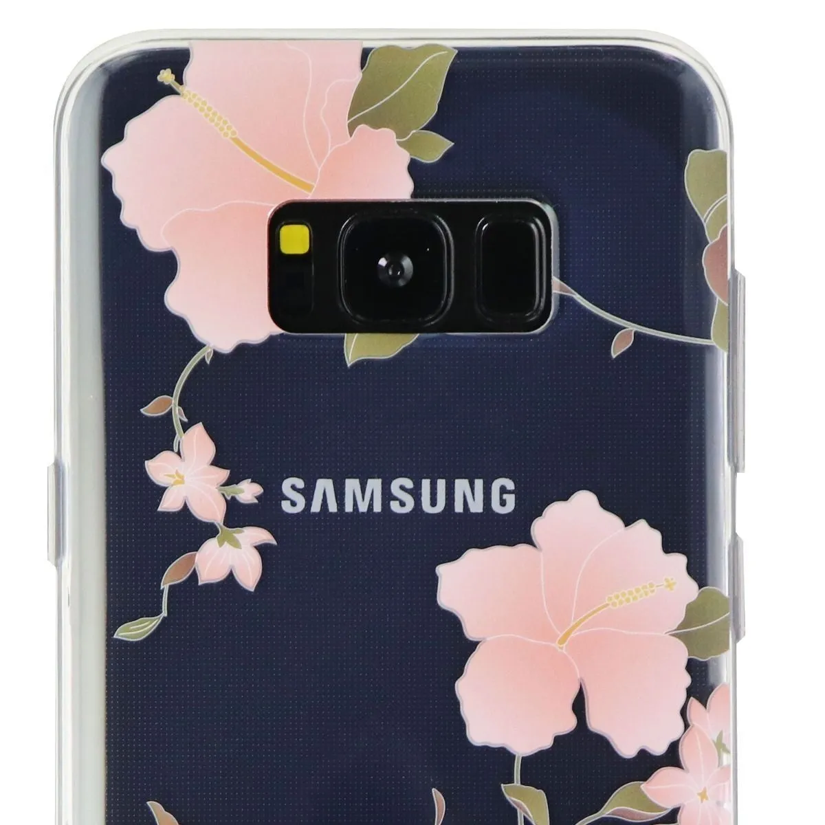 Flavr Translucent Protective Case for Samsung Galaxy (S8 ) - Clear/Hibiscus