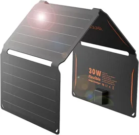 FlexSolar® E30 Portable Solar Phone Charger | 30W Official Refurbished