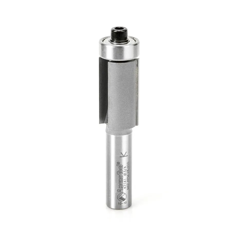 Flush Trim Router Bit | 3⁄4 Dia x 1 1⁄4 x 1⁄2" Shank | 47141 | 738685471418