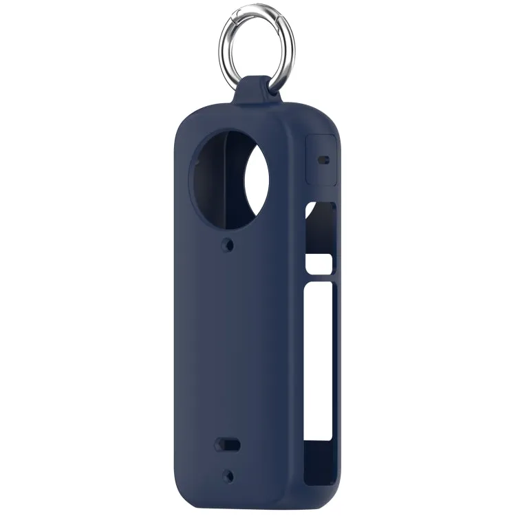 For Insta 360 X4 Portable Silicone Protective Case(Midnight Blue)