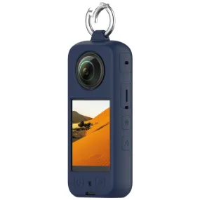 For Insta 360 X4 Portable Silicone Protective Case(Midnight Blue)