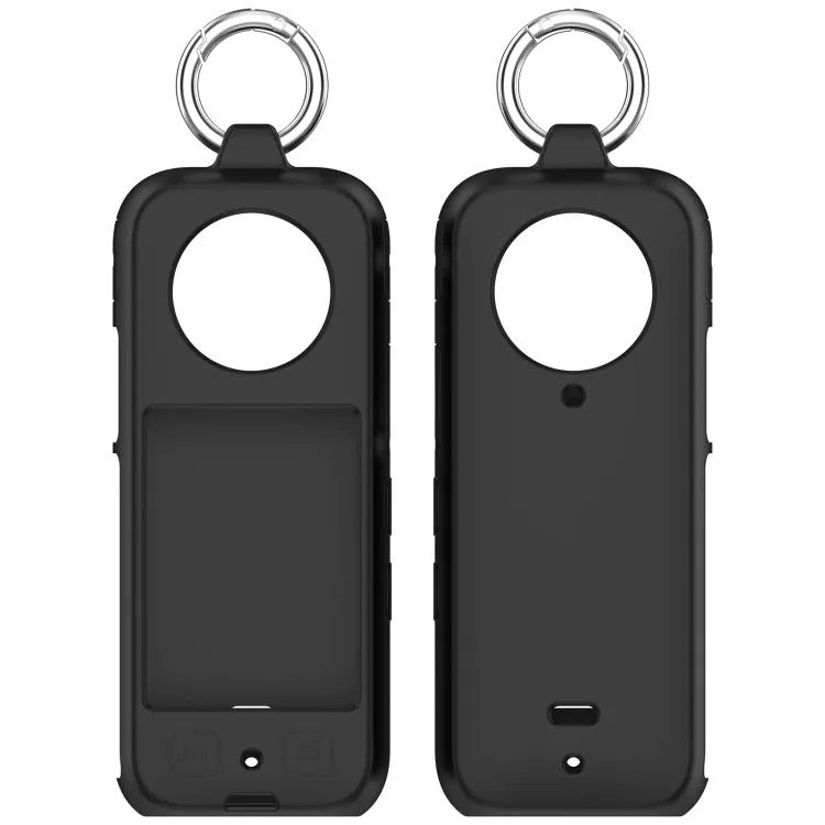 For Insta360 X3 Portable Silicone Protective Case(Black)