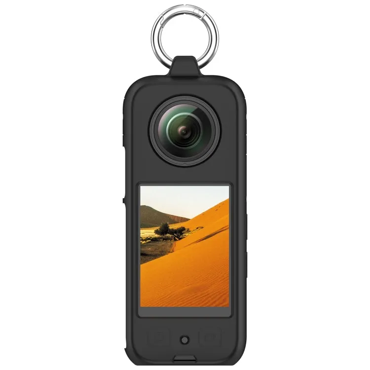 For Insta360 X3 Portable Silicone Protective Case(Black)