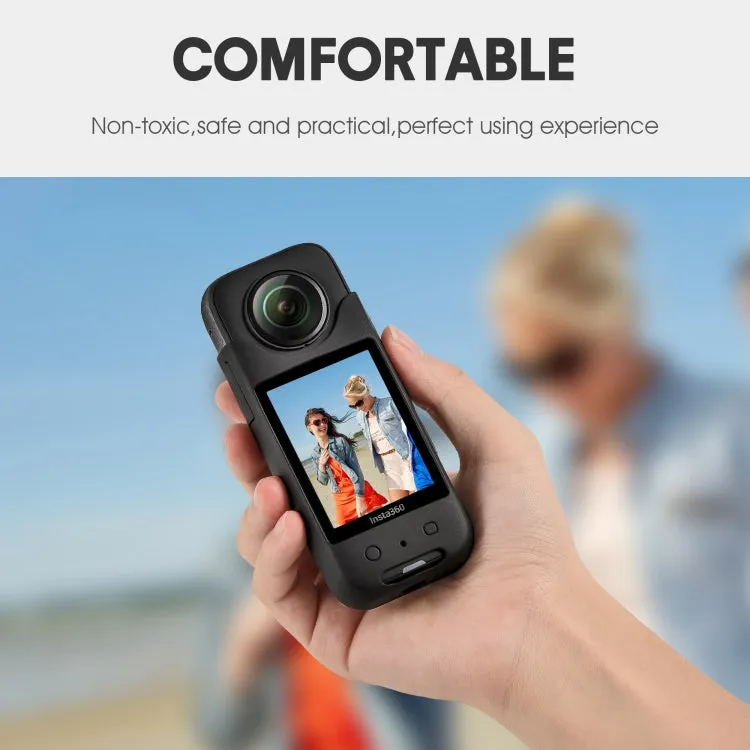 For Insta360 X3 STARTRC Full Body Silicone Protective Case(Black)