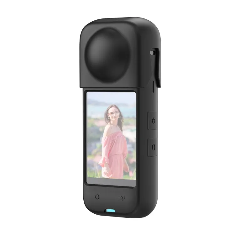 For Insta360 X4 PULUZ Full Body Dust-proof Silicone Protective Case (Black)