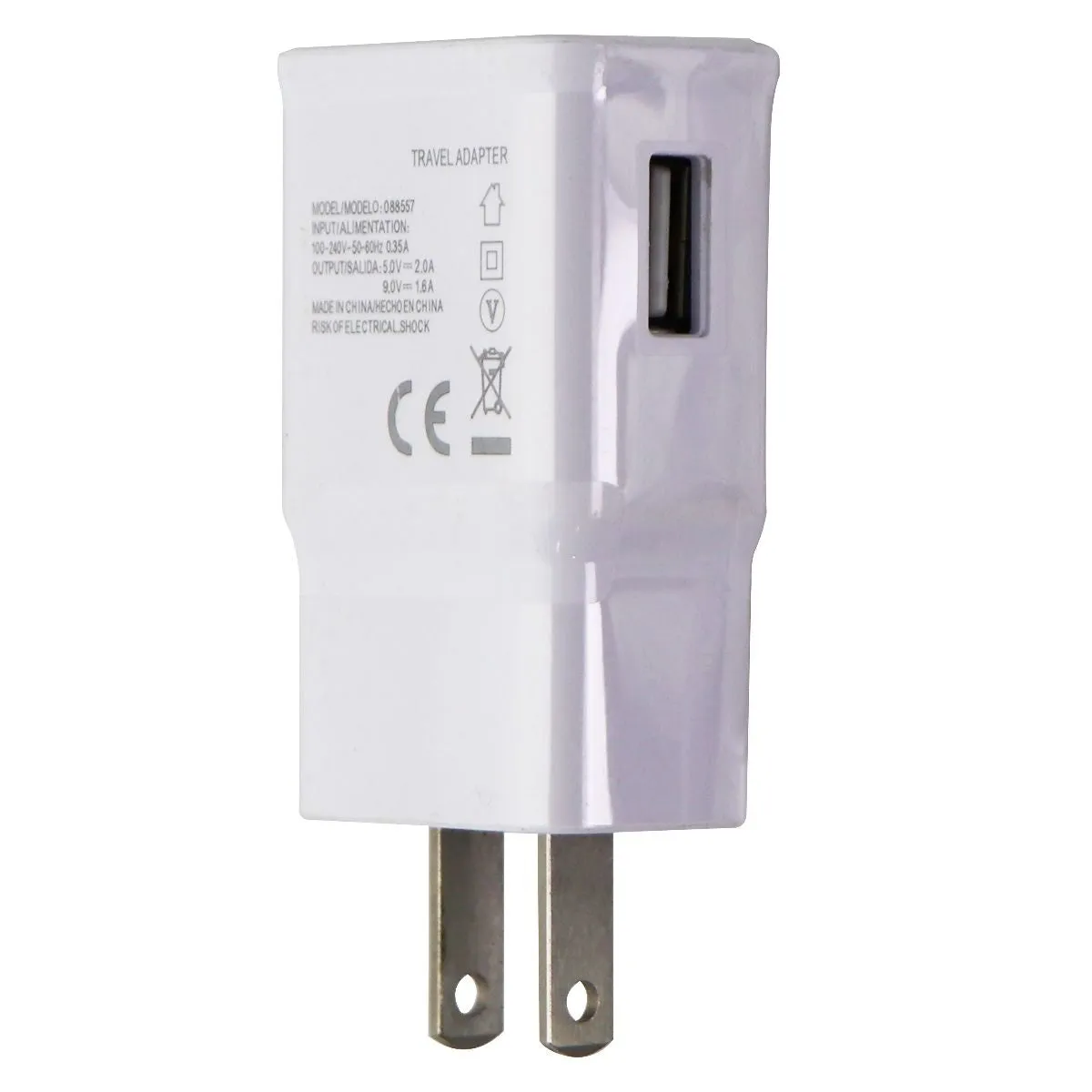 Generic Fast Charge 5V/2A Single USB Wall Charger - White (088557)