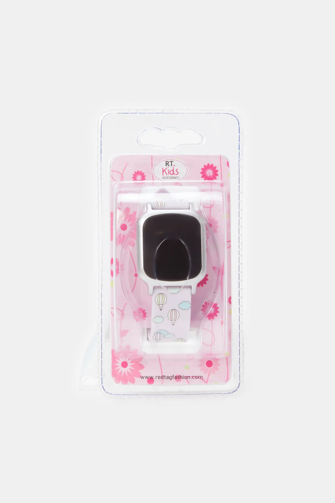 Girls Pink Printed Digital Watch