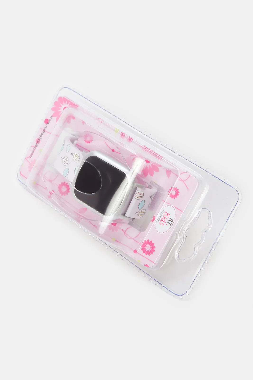 Girls Pink Printed Digital Watch