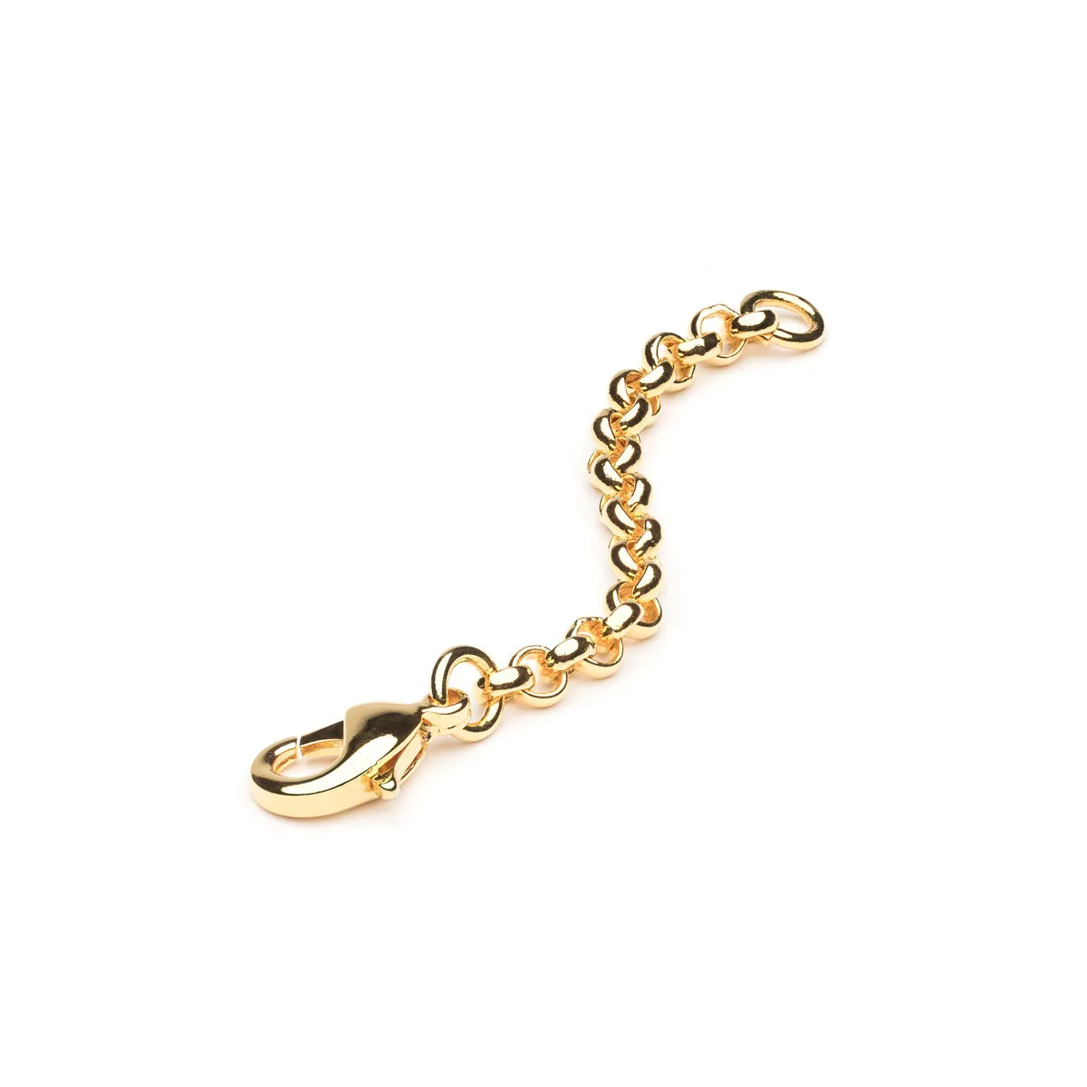 Gold Plated 2 inch Rolo Chain Necklace Extender