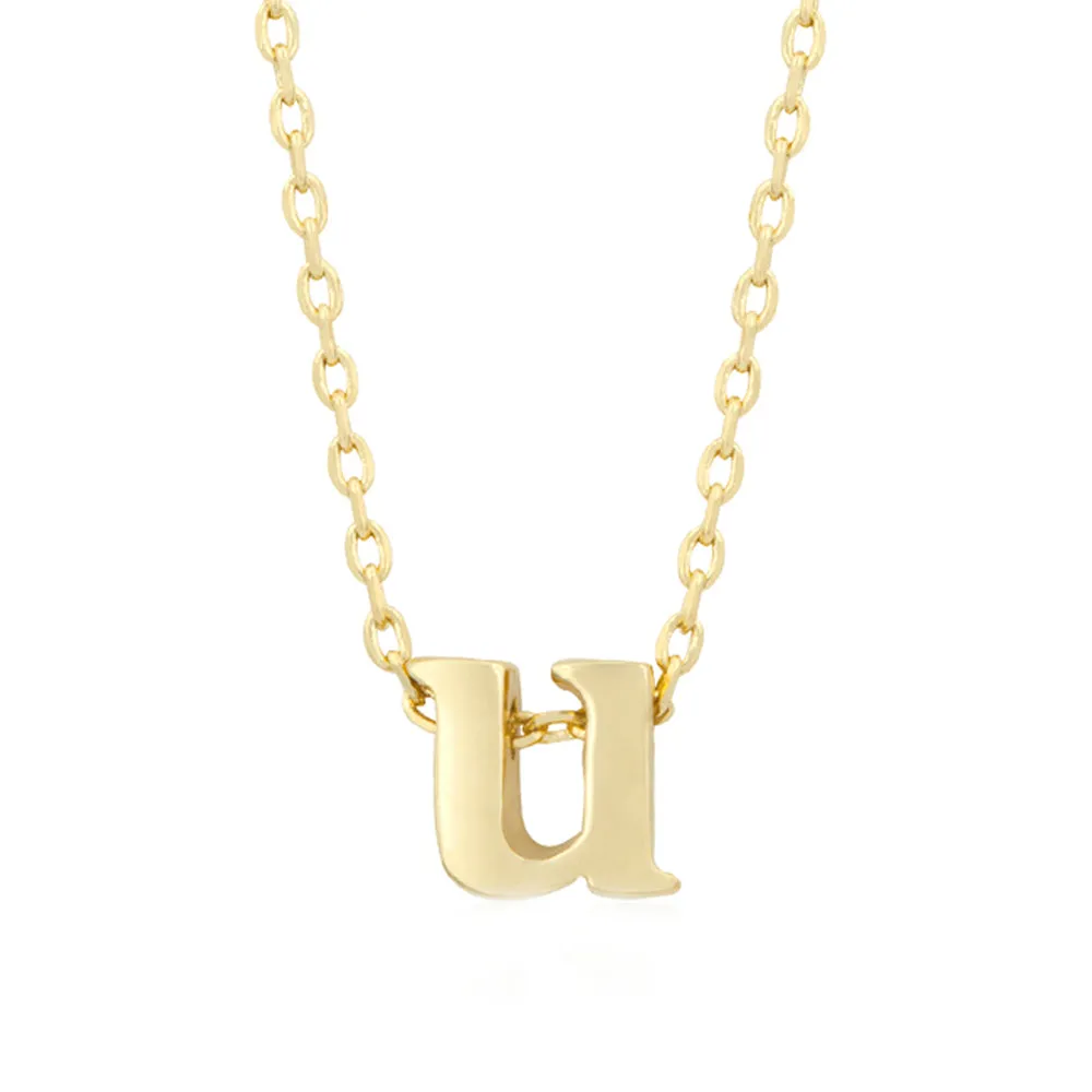 Golden Initial U Pendant