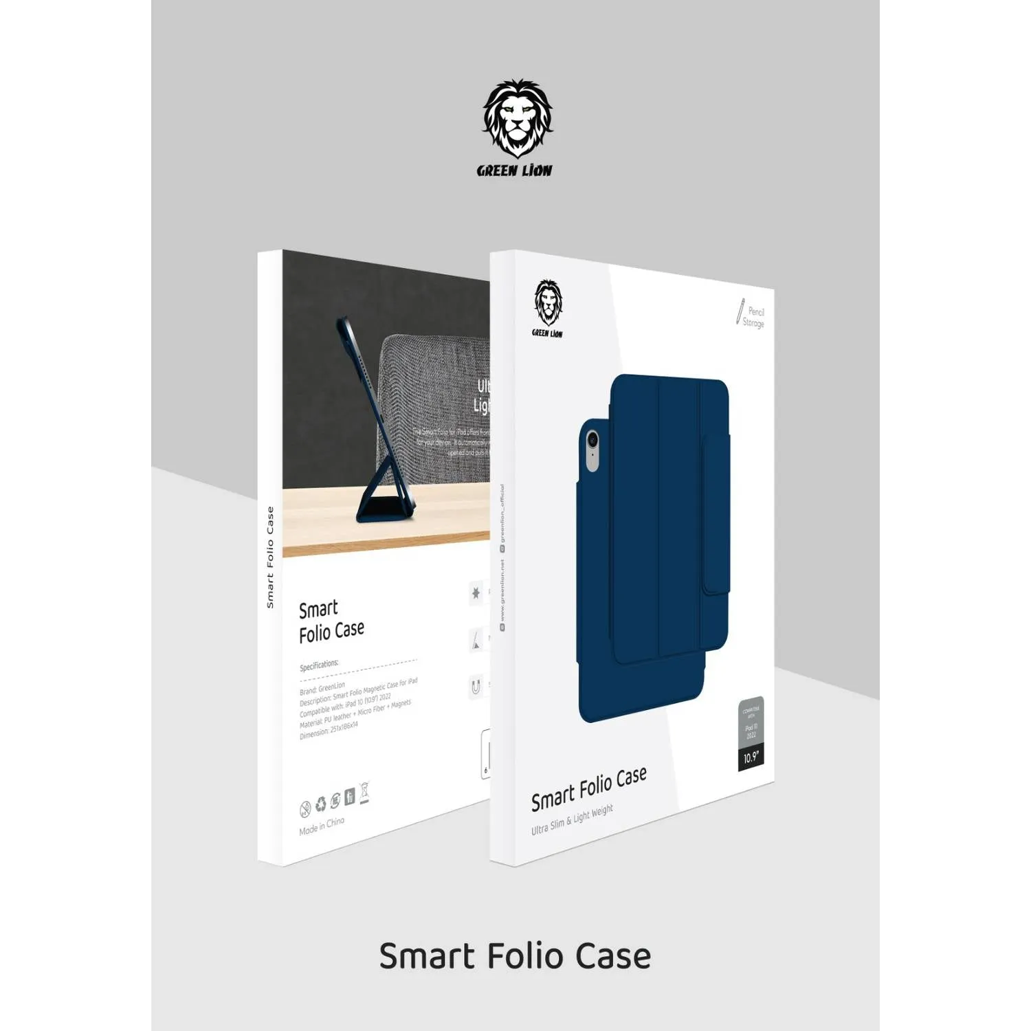 GREEN LION SMART FOLIO CASE IPAD 10 10.9 INCH