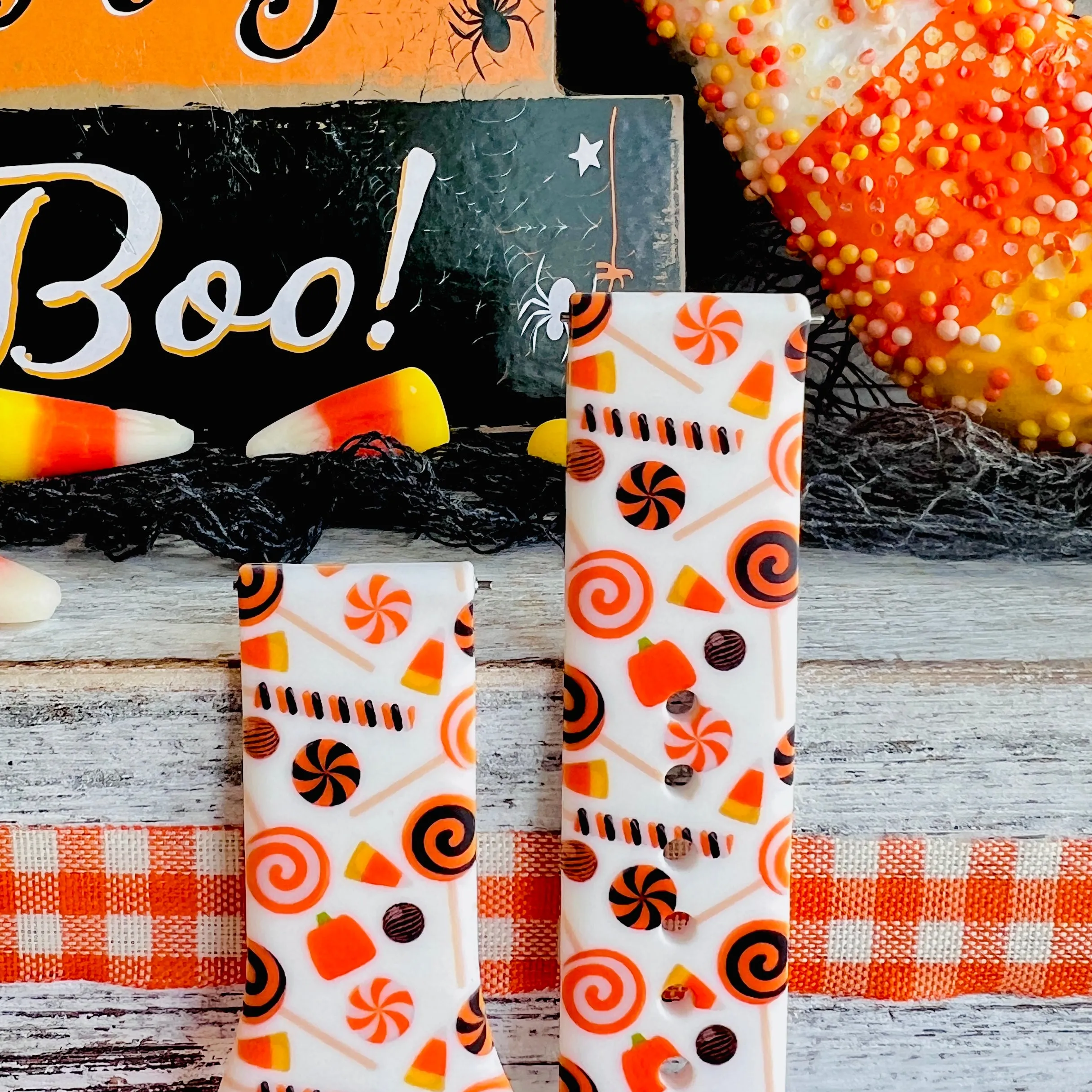 Halloween Candy Print Silicone Band For Fitbit Versa 1/2