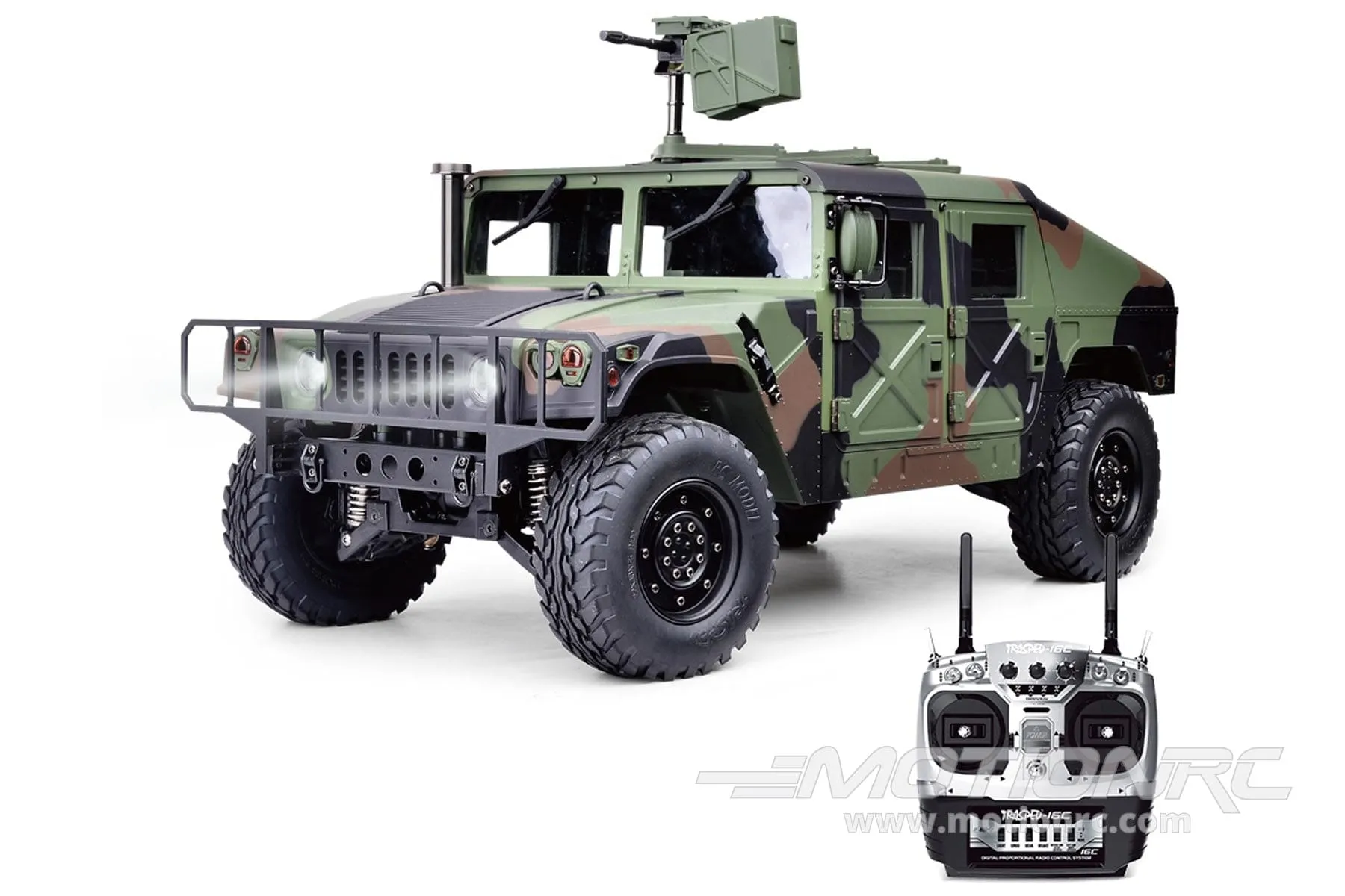 Heng Guan US Military HUMVEE Green Camo 1/10 Scale 4x4 Tactical Truck - RTR - (OPEN BOX)