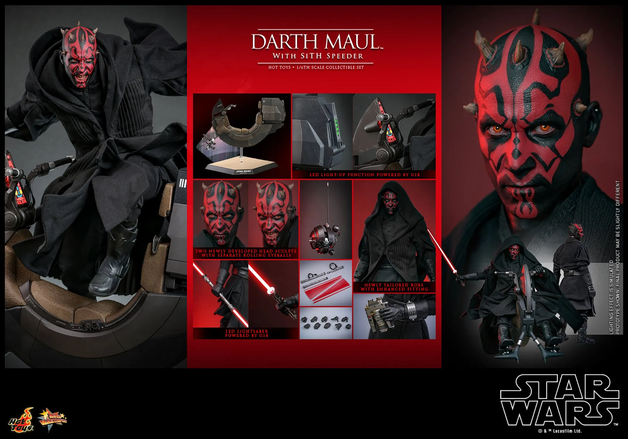 Hot Toys Darth Maul With Sith Speeder *Pre-Order