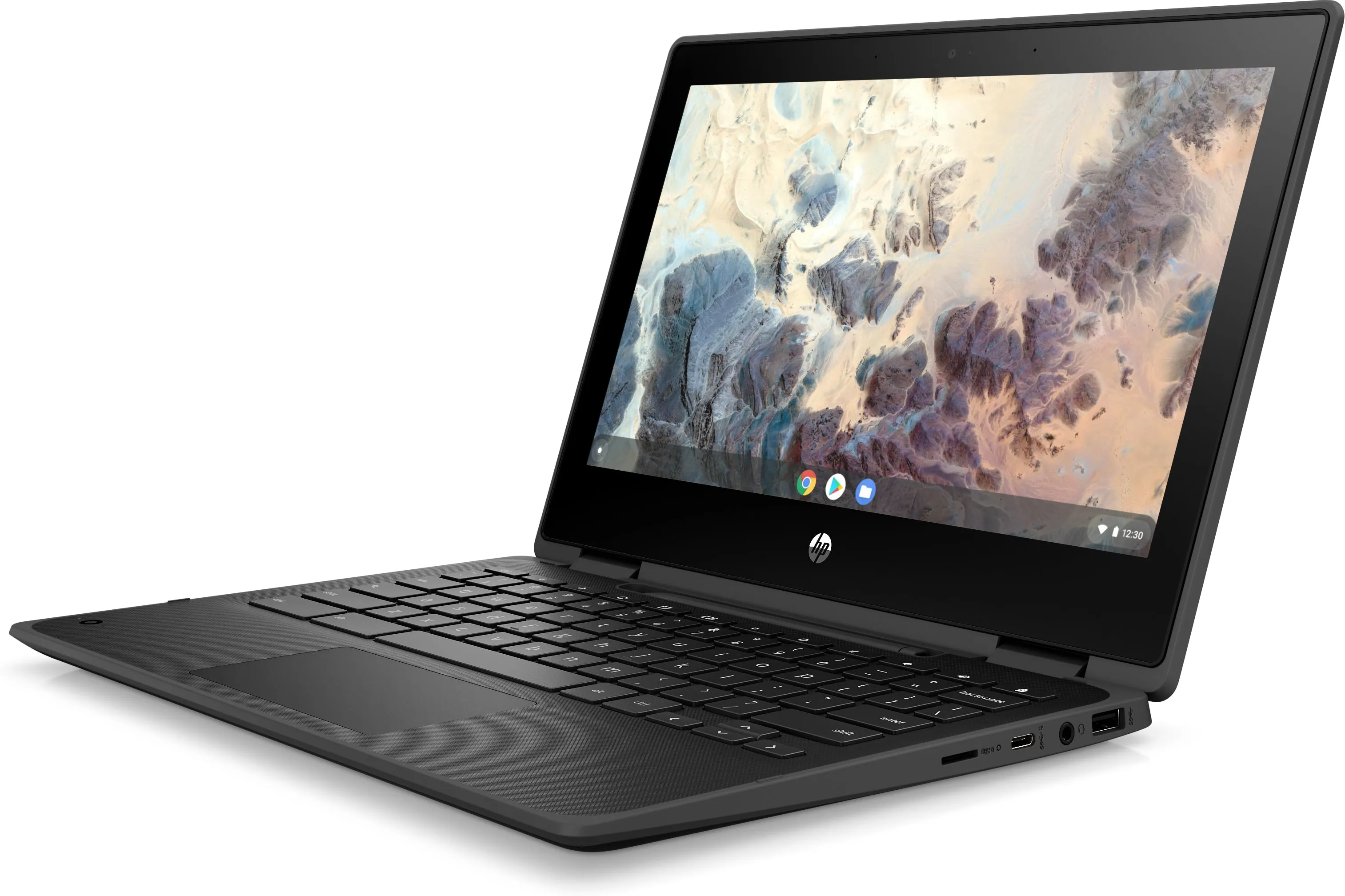 HP x360 11 G4 EE 11.6" HD Convertible Chromebook, Intel Celeron N5100, 1.10GHz, 8GB RAM, 64GB eMMC, ChromeOS - 6J172UT#ABA