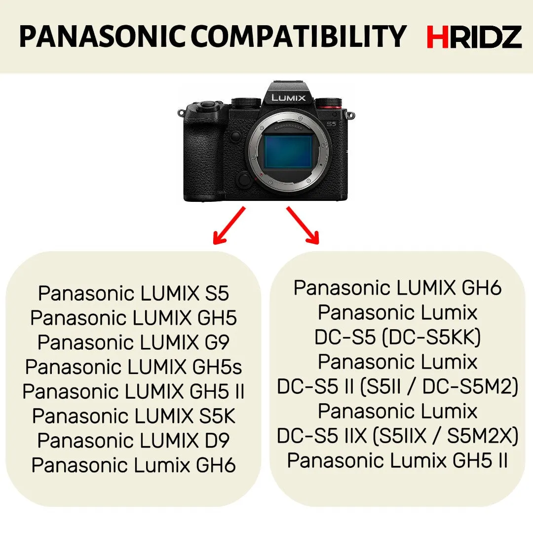 Hridz BLK22 Battery and Dual charger for Panasonic DMW-BLK22 LUMIX DSLR