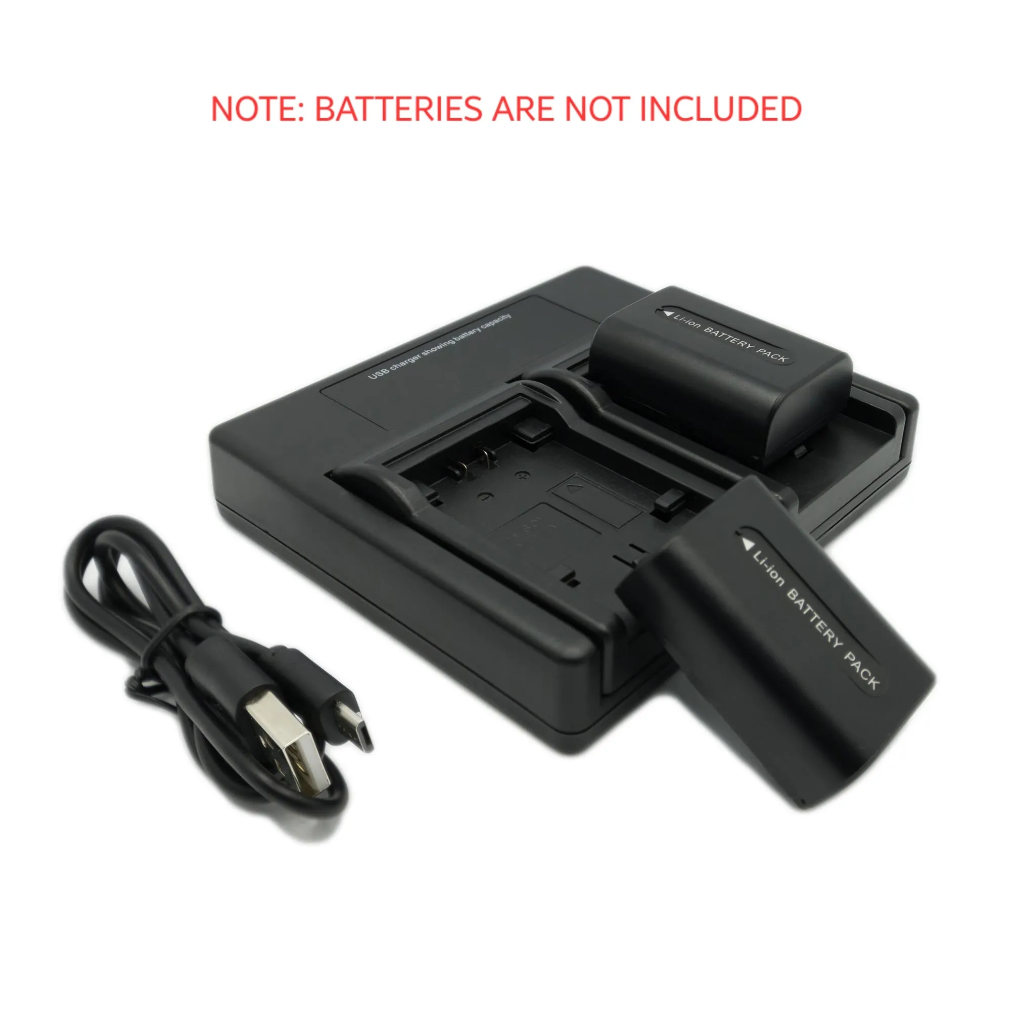 Hridz FH50 Dual Battery Charger for Sony NP-FH50 Cyber-Shot DSC Camera Batteries