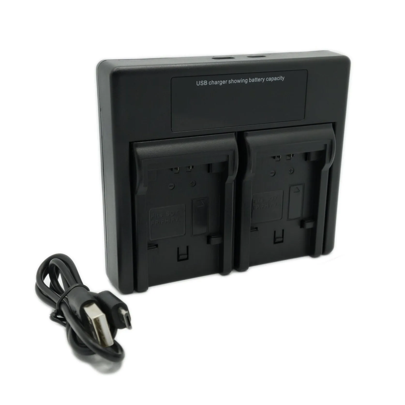 Hridz FH50 Dual Battery Charger for Sony NP-FH50 Cyber-Shot DSC Camera Batteries