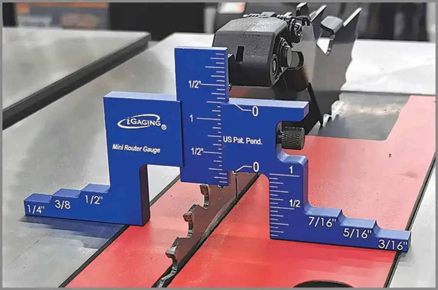 iGaging 2 Pc Set 1" & 2" Mini & Multi Adjustable Router Depth & Center Gauges 36-RG-22