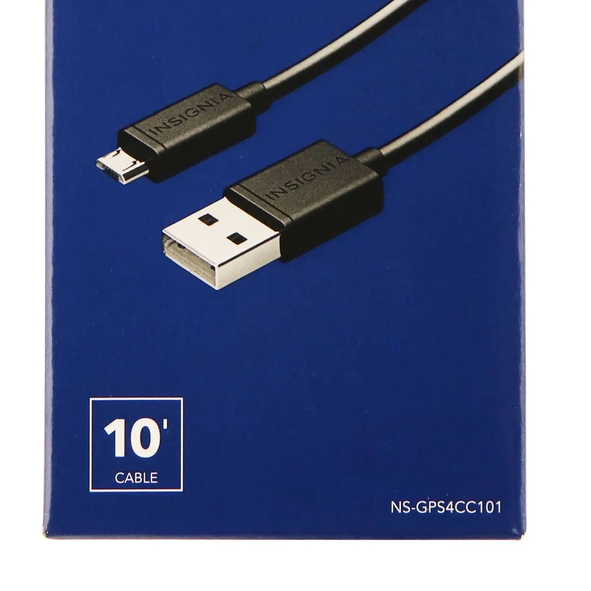 Insignia - 10ft Charge-and-Play Micro USB Cable for DUALSHOCK 4 Controllers