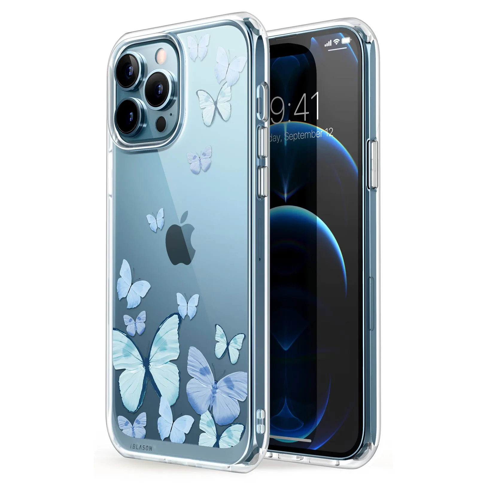 iPhone 13 Pro Max Halo Case(open box) - Butterfly Blue