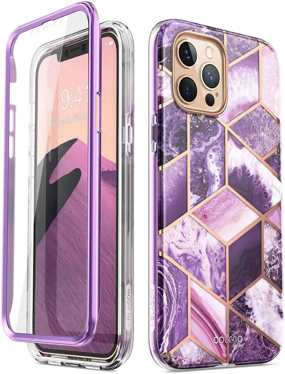 iPhone 13 Pro Max Slim Full-Body Marble Stylish Protective Case